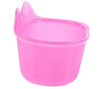 WEKAMOS Bac De Bain pour Perroquets Et Petits Oiseaux Réutilisable en Plastique Violet-Rose, Bassin Ovale Léger Et Résistant, Accessoire Pratique pour Cage Et Soins D’Oiseaux