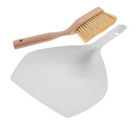 WEKAMOS Balayette et Pelle Mini Jonc de Mer et de Hêtre Brosse de Nettoyage Compacte pour Bureau Clavier Électronique et Accessoires Numériques pour Nettoyage Précis