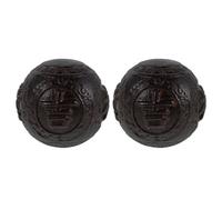 WEKAMOS Balle Exercice Bois pour Main Équipement de Thérapie Main Balles de Massage pour Appareil de Renforcement Préhension Sphère de Massage Chinoise