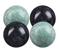 WEKAMOS Balles de Massage en Marbre Rondes Mains Lot de 4 sets de Outils Anti-Stress et Exercices de Fitness Compactes et Lisses pour Relaxation Musculaire et Fatigue