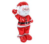 WEKAMOS Ballon Père Noël Ballon Aluminium Réutilisable Décoration de Noël pour et Réunions Festives