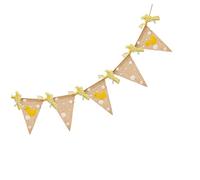 WEKAMOS Bannière Fanion Lin Canard Jaune Décoration Anniversaire Garçon Fille Guirlande Chambre Garçon Fille Banderole Fête Maternelle Décoration et Réutilisable