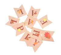 WEKAMOS Bannière Joyeux Automne Papier Bannières De Thanksgiving Thème De Érable Décorations Pour Thanksgiving