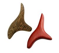 WEKAMOS Bâtons de Massage en Bois 2 Pièces Masseurs Corporels par Points D'acupuncture Bois Précieux Surface Lisse Facile à Nettoyer Stimulation Réflexologie pour Bien-être Corporel