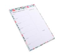 WEKAMOS Bloc Notes Magnétique pour Réfrigérateur avec Planificateur de Repas Hebdomadaire et de Courses Détachable Organiseurs de Menus pour Cuisine Carnet de Notes Magnétique Pratique et