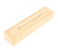 WEKAMOS Boîte à Souvenirs Test de Grossesse en Bois Naturel pour Femmes Enceintes, Motif Cœur et Empreintes de Pieds, Coffret Délicat pour Annonce de Grossesse, Présent Naissance, Taille S