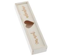 WEKAMOS Boîte Bois pour Couvercle Coffret Élégant pour Annonce Rangement Sûr et Polyvalent pour Futures Mamans et Souvenirs de Naissance