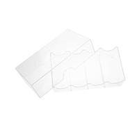 WEKAMOS Boîte de Rangement Transparent pour Jetons de Poker Coffret Multi Usage avec Compartiments pour Classement et Protection des Jetons Pratique