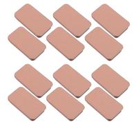 WEKAMOS Boîte en Fer-blanc Coulissante Rose Doré 60x34x11 Mm, Lot de 12 pour Emballage de Gloss à Lèvres, Boîte de Rangement Compacte pour Soins et Produits pour Lèvres,
