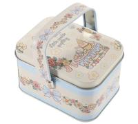 WEKAMOS Boîte en Fer-Blanc Décorative à Biscuits et Bonbons avec Couvercle 1 Pièce Motif Lapin de Pâques Coffret Présent Métallique pour Fêtes et Emballage Gourmand Boîte à Biscuits