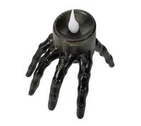 WEKAMOS Bougies Chauffe-plat Halloween Sans Flamme Main Squelette Décorative Led Pour Décoration Intérieure Ambiance Automne Fête D'halloween Chambre