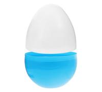 WEKAMOS Boule Décorative D'œuf de Pâques en Plastique Transparent Bleu Clair, Boîte à Bonbons Ouverte, Décoration Légère Soi-même pour Fête et Rangement D'œufs, Ornement pour Scène