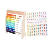 WEKAMOS Boulier Bois pour Garçon Fille Outil Didactique de Calcul avec Rangées pour Apprentissage des Mathématiques Éducatif et Attrayant pour Développement des Compétences Arithmétique