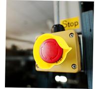 WEKAMOS capot de protection d'arrêt d'urgence couverture de bouton couvercles de bouton avec pour protecteur couvercle Plastique Jaune