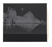 WEKAMOS Cartes à Gratter Ville Vue de Nuit - Kit DIY Créatif pour Loisirs Manuels - Papier à Gratter Coloré pour Décompression Artistique - Set 1 Pièce Motifs Urbains pour Garçon et