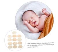 WEKAMOS Cartes de Naissance pour Garçon Fille Double Face Gravées Cartes Commémoratives de Mensuelle pour Né Souvenir Première pour Photo et de Développement