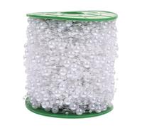 WEKAMOS Chaîne de Perles Décoratives DIY Guirlande Perles Blanches pour Bouquet et Centre de Table et Légère pour Mariage et Décoration