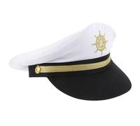 WEKAMOS Chapeau Capitaine Marin Blanc Élégant pour Homme Femme et Respirant Accessoire Cosplay et Fête Nautique