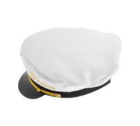 WEKAMOS Chapeau Capitaine Marin Confortable et Bonnet Capitaine Élégant pour Fêtes Bateau Soirées Célibataires et Mariages Accessoire et Raffiné pour Événements Nautiques