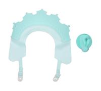 WEKAMOS Chapeau de Garçon Fille Réglable avec Visière Protectrice Bonnet Bain Imperméable pour Garçon Fille Set avec Brosse de Lavage Cheveux Protège Oreilles et Yeux Bain