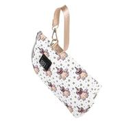 WEKAMOS Chauffe-biberon Portable USB 3 Modes de Température Housse Isotherme en Polyester pour Bébé et Voyage Manchon Réutilisable Compact Couleur Blanc Crème (angel Dog