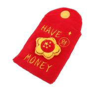 WEKAMOS Chien en Peluche Sonore « Fleur de Fortune », Stimulant Auto-Amusant Distributeur de Friandises Intégré, Taille Moyenne, Couleur Rouge et Or, pour Occuper et Divertir Les Chiens