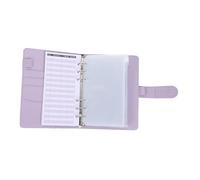 WEKAMOS Classeur Budget Portable avec Pochettes Zippées Organisateur pour Cahier Compte Personnel pour Planification Budgétaire et Financière