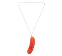WEKAMOS Collier Hot-dog Réaliste Simulation Pendentif Alimentaire Drôle Bijoux Pour Femme Décoration De Fête Usage Quotidien