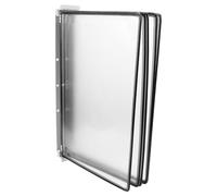 WEKAMOS Conteneur de Fichiers Mural PVC Noir Organisateur 10 Pages Porte-Documents Bureau Système de Classement Mural Gain de Place