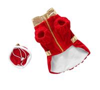 WEKAMOS Costume pour Animal de Compagnie Rouge M Vêtement Créatif et Amusant pour Mini-Chien Halloween et Noël Tissu Réglable et Confortable Fournitures pour Animaux