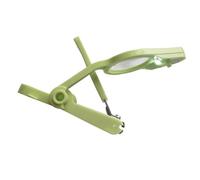 WEKAMOS Coupe Ongles Garçon Fille avec Lampe et Loupe Outil de Soin des Ongles Sécurisé Inoxydable et pour Garçon Fille et Adultes Protection Coupures et Surcoupe Vert