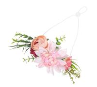 WEKAMOS Couronne De Fleurs Naturelle pour Chien Et Chat Serre-tête Ajustable Accessoire Mariage Et Festival Collier Floral Décoratif pour Animaux De Compagnie