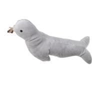 WEKAMOS Coussin Interactif Peluche pour Chat Oreiller Doux avec Herbe à Chat Jouet Amusant Intérieur Accessoire Incontournable pour Propriétaires De Félins Modèle Phoque