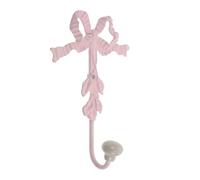 WEKAMOS Crochet Mural Décoratif en Métal Rose de Nœud, Crochet Multi-usages Compact pour Manteaux, Serviettes et Paquet, Patère Murale Résistante et Élégante pour Salon, Salle de Bain