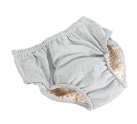 WEKAMOS Culotte d'Incontinence Lavable en Coton Gris, Protection Post-Accouchement Protège-Couche, Absorbante et Confortable pour Femmes et Hommes