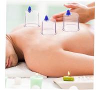 WEKAMOS Cupping Jar Massage Tool Ventouse Médecine Chinoise Épais Transparent Corps Levage Facile à Utiliser pour Soins à Domicile