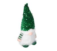 WEKAMOS Décoration de Noël Lumineuse GNOME Peluche avec LED Lutin Farceur Vert Paillettes Ornement Festif pour Sapin Maison Hôtel et Café