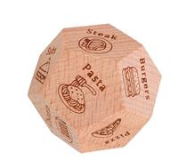 WEKAMOS Dés de Décision Alimentaire Compact et Polyfaces Jeu Créatif pour Choix Repas Amusants Entre Convives