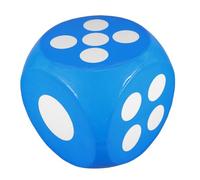 WEKAMOS Dés Géants Mousse Bleu pour Activités Scolaires et Événements Dés Amusants et pour Garçon Fille Réutilisables et Idéaux pour Développer Les Compétences Sociales