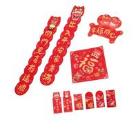 WEKAMOS Dragon Year Couplets Set Envelopes Door Decoration For Chinese Year Festival Tear-resistant Paper Material Lightweight And Delicate Home And Office Wall Stickers