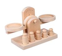 WEKAMOS Éducatif Balance Bois pour Garçon Fille Déveil Mathématique Apprentissage Précoce des Jeu Cadeau pour Garçons et Filles