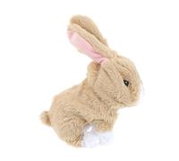 WEKAMOS Électrique Sautillant Lapin Peluche pour Garçon Fille Doux et Réaliste et Portable Cadeau pour Garçons et Filles
