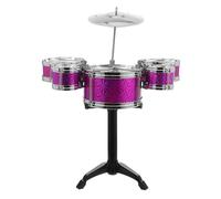 WEKAMOS Ensemble de Batterie Jazz Musical pour Bébés et Garçon et Filles, Tambour Éducatif 5 Pièces en Abs Sûr, Taille Moyenne, D’éveil et Coordination Couleur Aléatoire Style Aléatoire