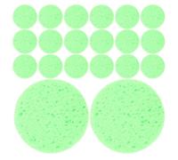 WEKAMOS Éponge de Contrôle D'humidité pour Bernard-l'hermite, Lot de 30 Pièces, Ronde Verte Diamètre 60 Mm Épaisseur 8 Mm, Accessoires Aquarium Terrarium pour Maintien Humidité