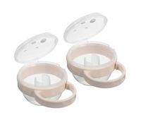 WEKAMOS Étui Anti-poussière Pour Sucette Bébé Crochet, Lot De 2 Porte-clip Transparents, Étui De Transport Hygiénique Portable, Accessoire Indispensable Pour à Couches Et Sorties Bébé