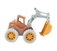 WEKAMOS Excavatrice pour Garçon et Filles, Modèle Pelleteuse en Plastique Sûr, Véhicule de Chantier Miniature, Couleur Jaune, pour Développement Cognitif et Jeu Éducatif en Intérieur