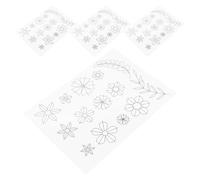 WEKAMOS Feuilles de Positionnement pour Quilling 4 Pcs, Outil de Positionnement du Papier Compact, Accessoire Quilling en Papier pour Fournitures d'art et Artisanat, pour Travaux Manuels