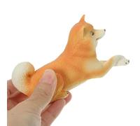WEKAMOS Figurine Chien Shiba Inu Réaliste Plastique Décoration de Bureau et Maison Modèle Chiot Léger et Détaillé Ornement Cadeau pour Famille et