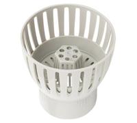 WEKAMOS Filtre De Bassin à Poissons Écumoire Pvc, Panier Filtrant Pour Étang De Jardin, Crépine Piscine, Sortie De Drainage Pour Petits Bassins, Filtration Des Feuilles Et Débris, Usage Extérieur Pond