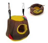WEKAMOS Hamac Suspendu pour Hamster et Cochons d'Inde en Peluche Grotte Suspendue Lit Confortable pour Animaux de Compagnie Crochet Suspendre